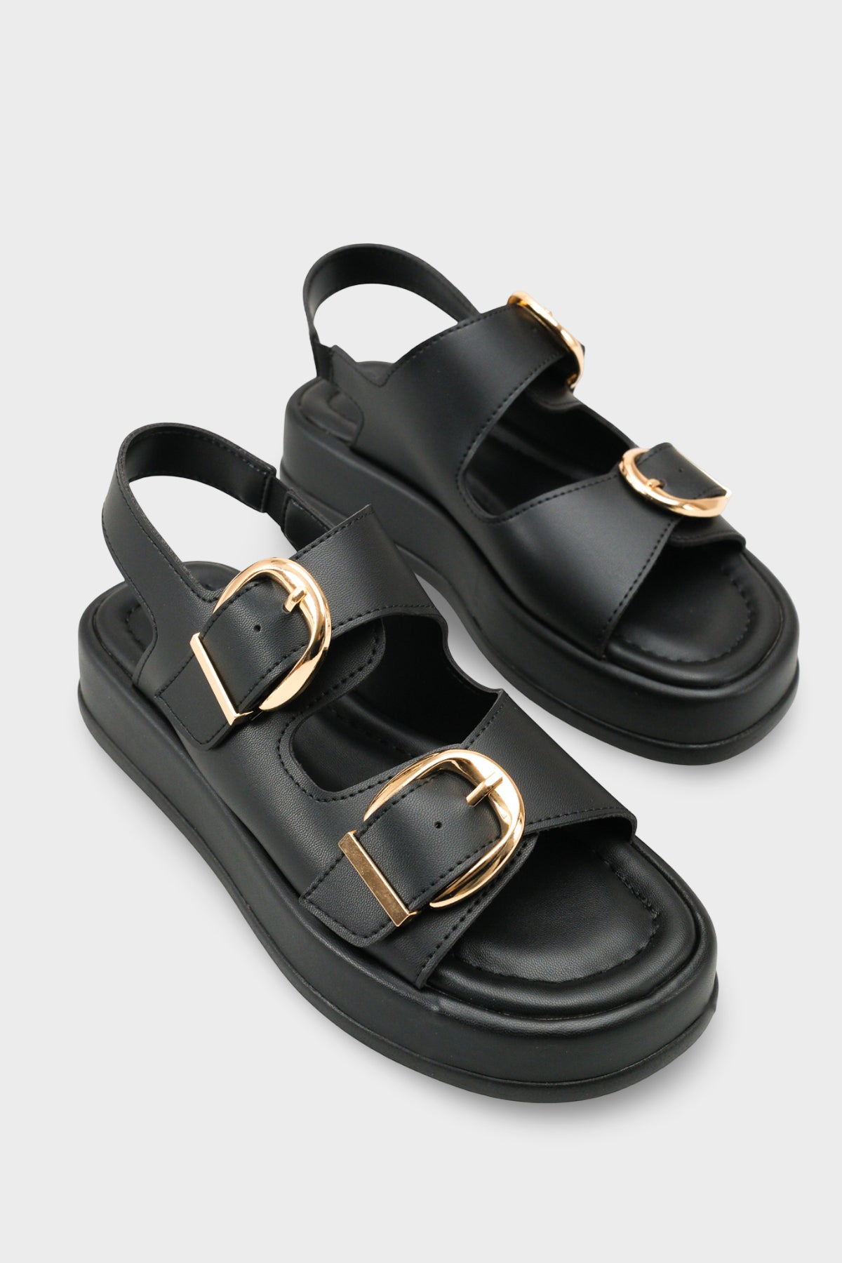 Riccon Kadın Çift Tokalı Sandalet 0012693