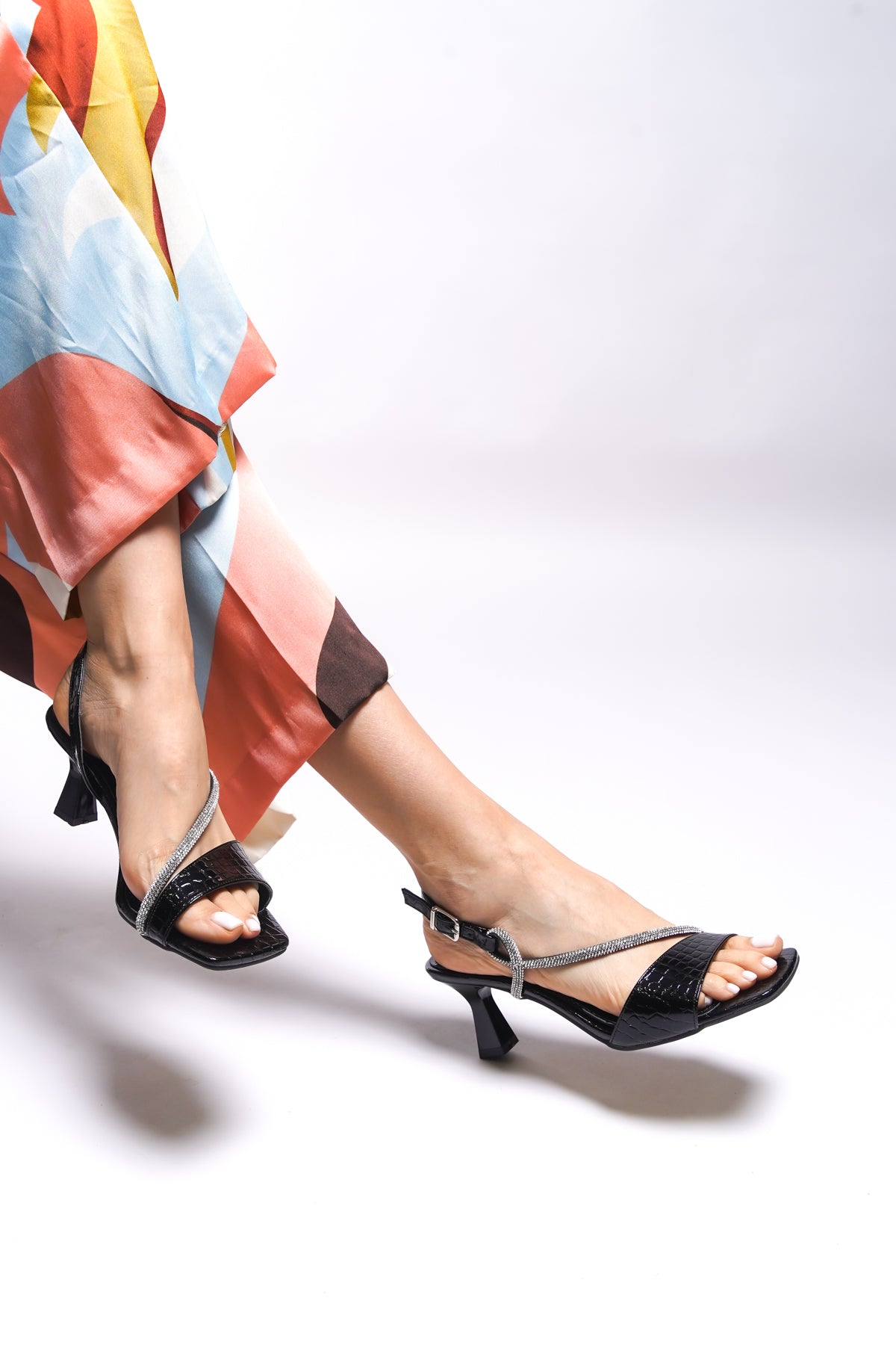 Riccon Rignyrth Kadın Topuklu Sandalet 001288