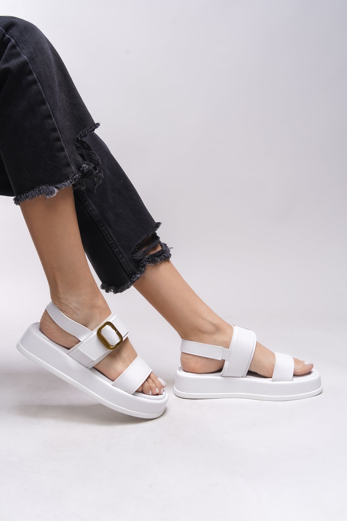 Riccon Yiendrae Kadın Tokalı Sandalet 0012785