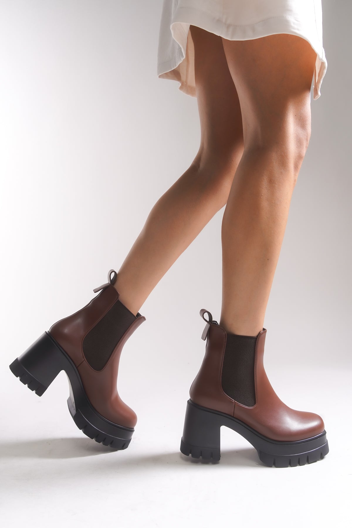 Riccon Nyendorei Kadın Topuklu Bot 0012502