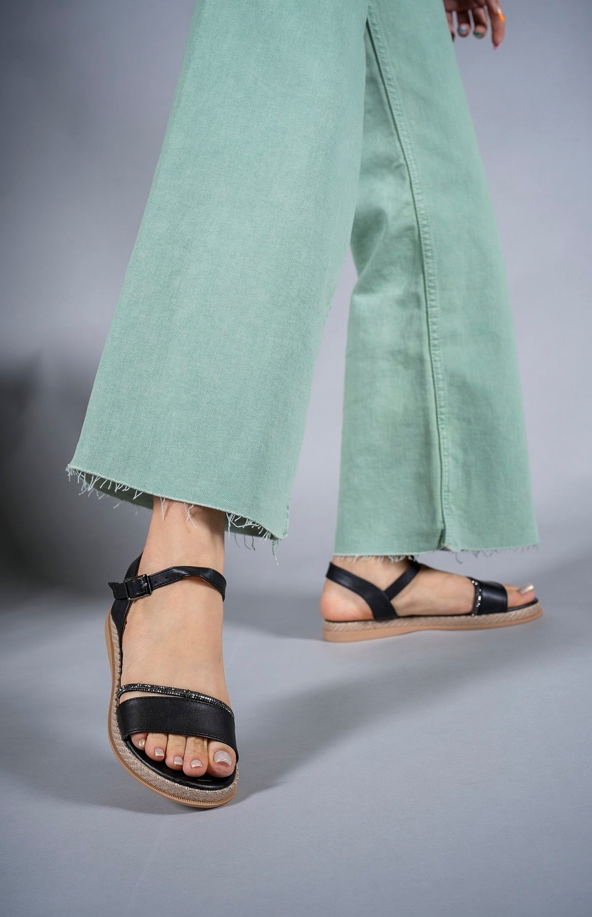 Riccon Kadın Sandalet Taşlı 0012056