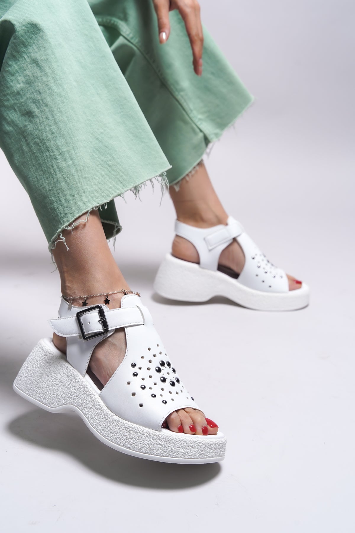 Riccon Jaidorei Kadın Topuklu Sandalet 0012416