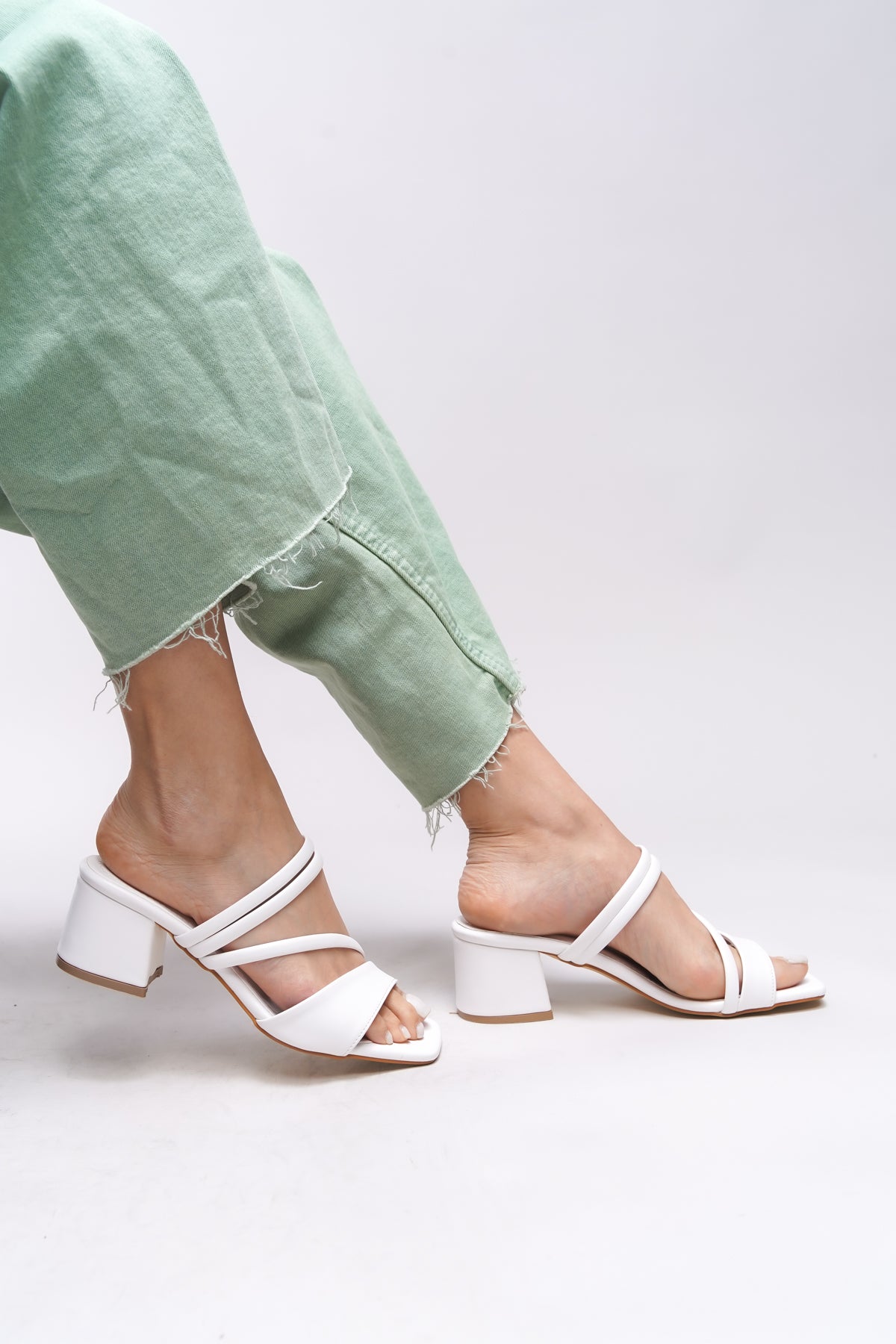 Riccon Lesnalue Kadın Topuklu Terlik 0012115