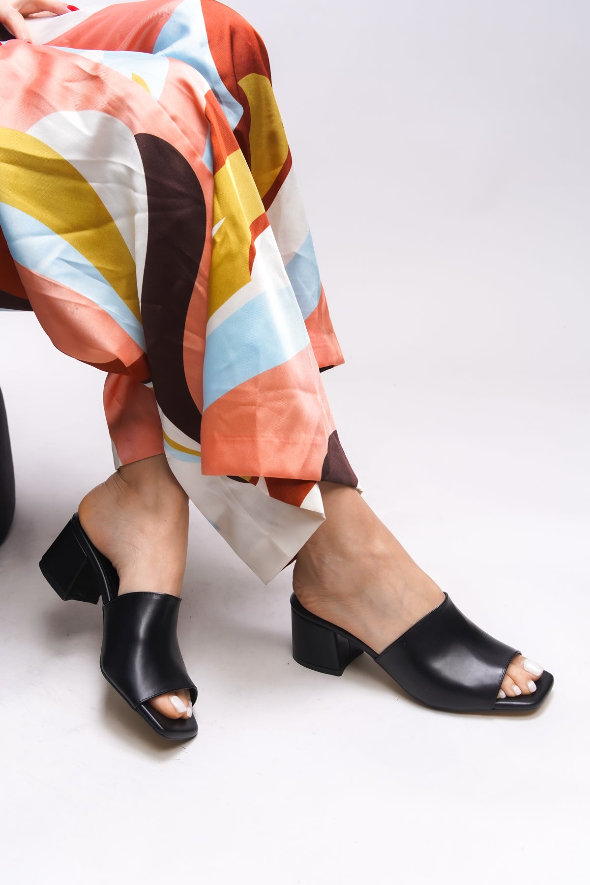 Riccon Wolrithe Kadın Topuklu Terlik 0012125