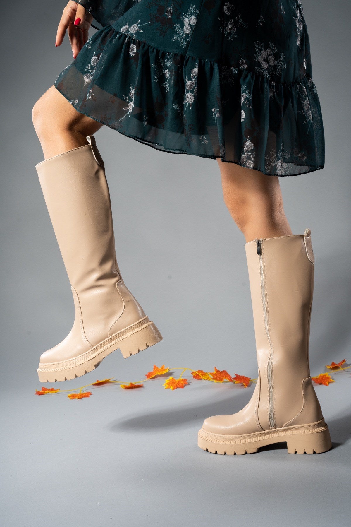 Riccon Kadın Fermuarlı Çizme 0012212