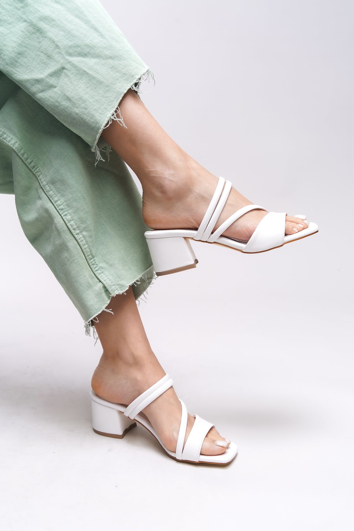 Riccon Lesnalue Kadın Topuklu Terlik 0012115