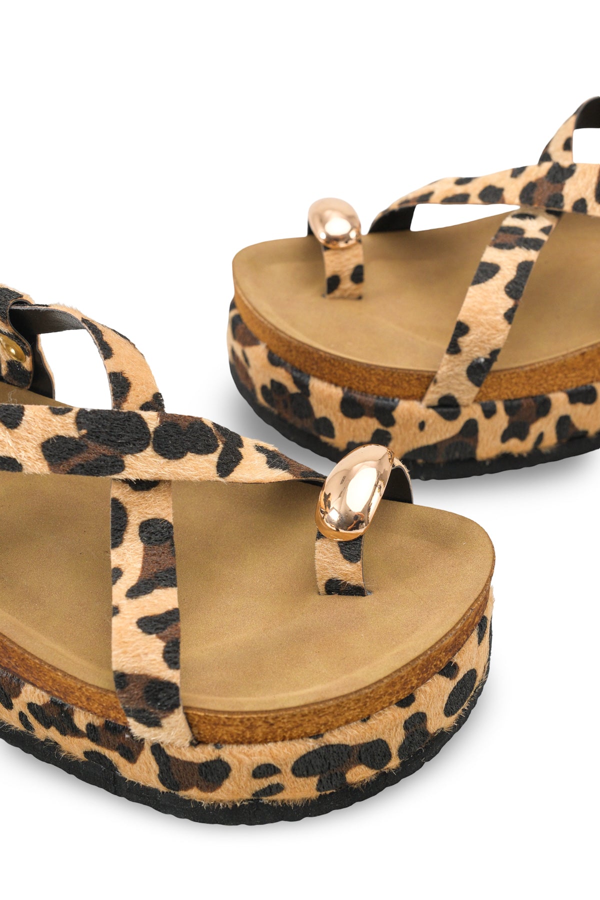 Riccon Kadın Parmak Arası Sandalet 0012706 Leopar
