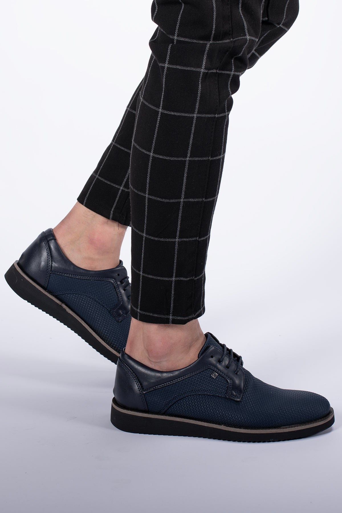 Riccon Erkek Casual Ayakkabı 0012192 Lacivert Örgülü
