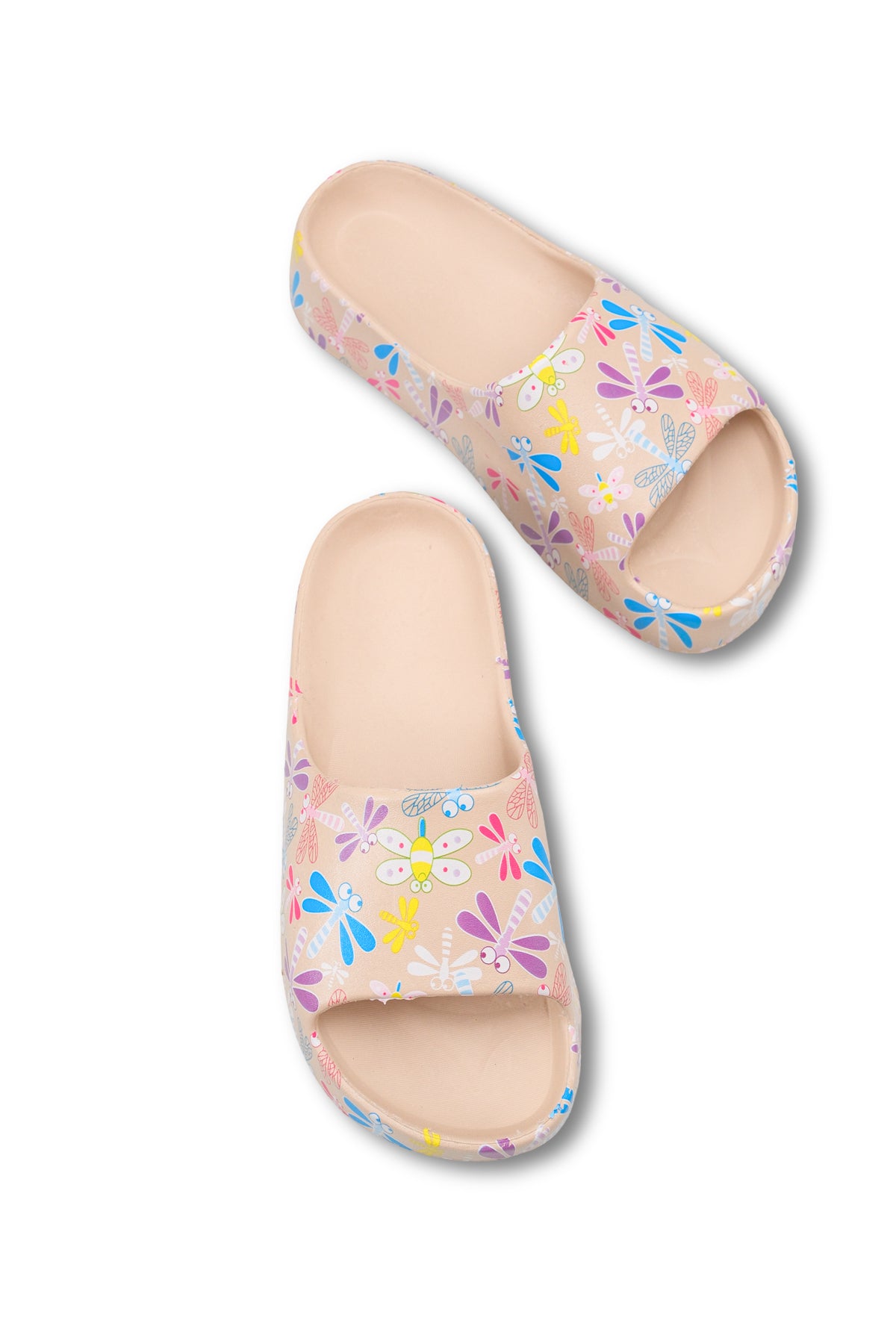 Riccon Elyenshia Kadın Terlik 001215 Bej Kelebekli