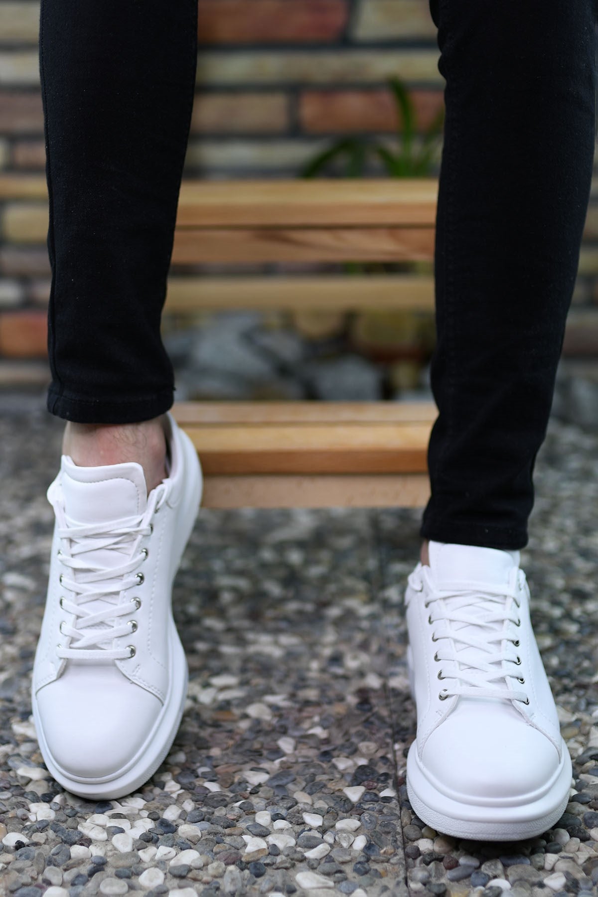 Riccon Erkek Sneaker Beyaz Beyaz