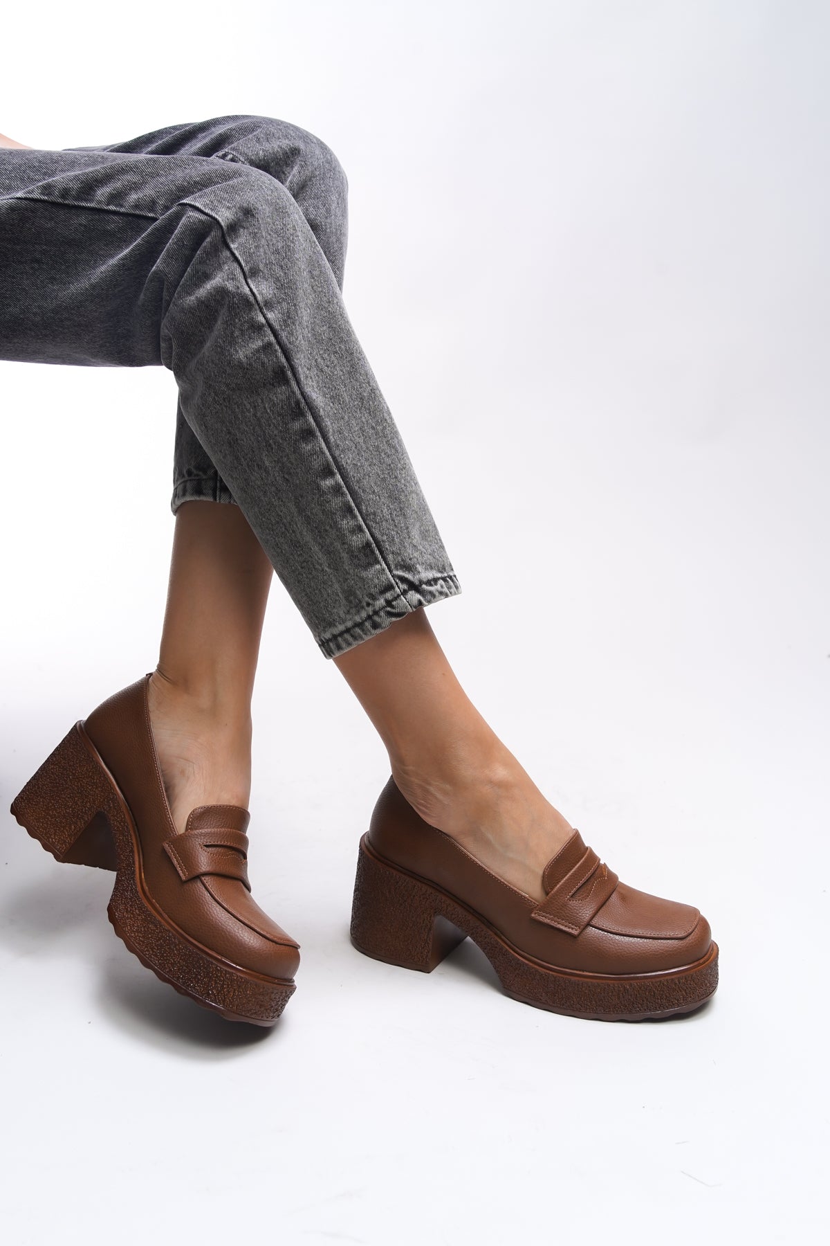 Riccon Quphrele Kadın Topuklu Loafer 00121520