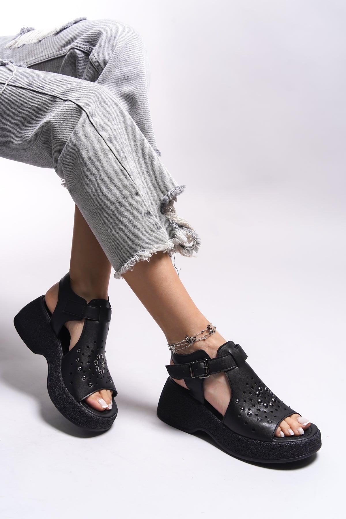 Riccon Jaidorei Kadın Topuklu Sandalet 0012416