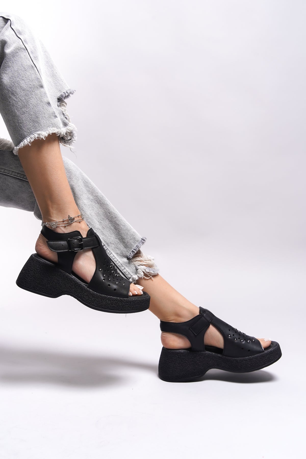 Riccon Jaidorei Kadın Topuklu Sandalet 0012416