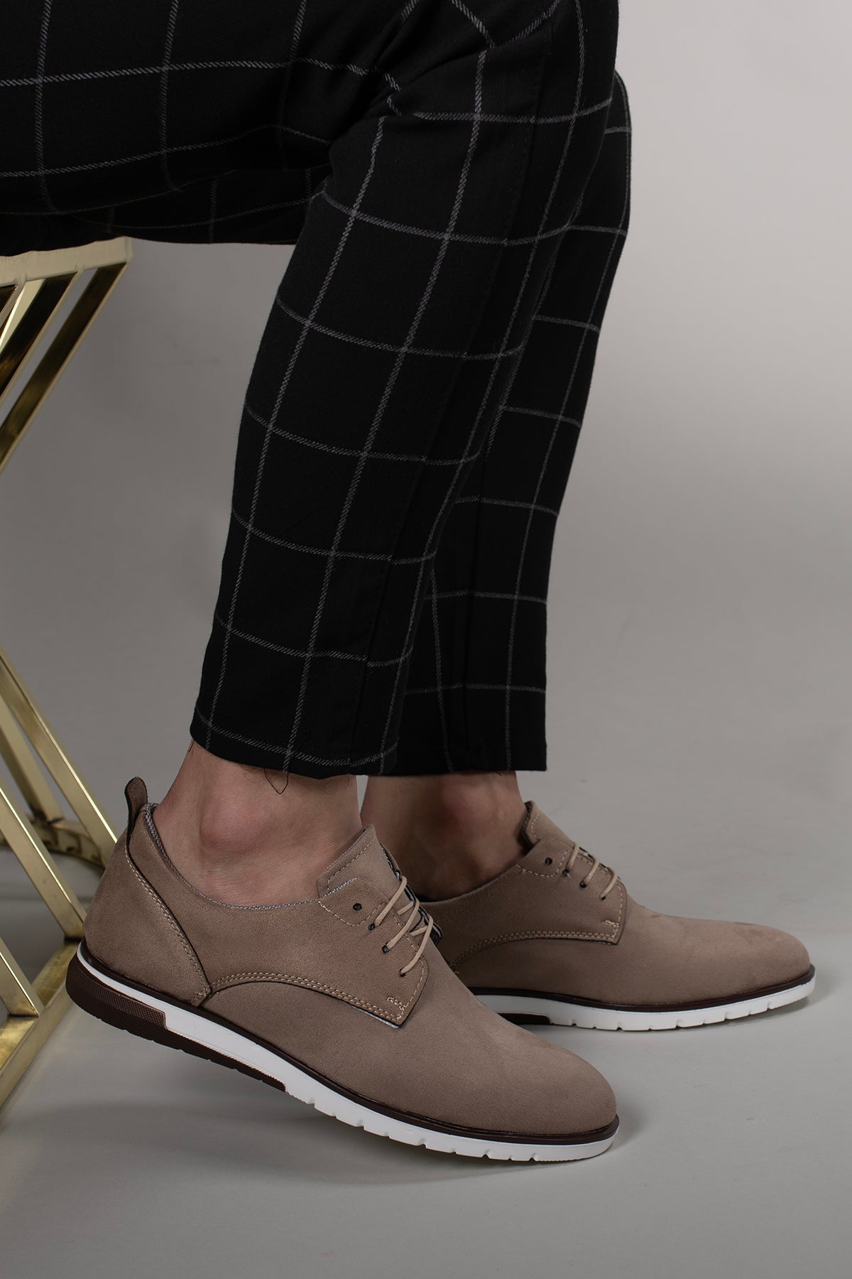 Riccon Erkek Casual Ayakkabı 0012206 Süet Vizon