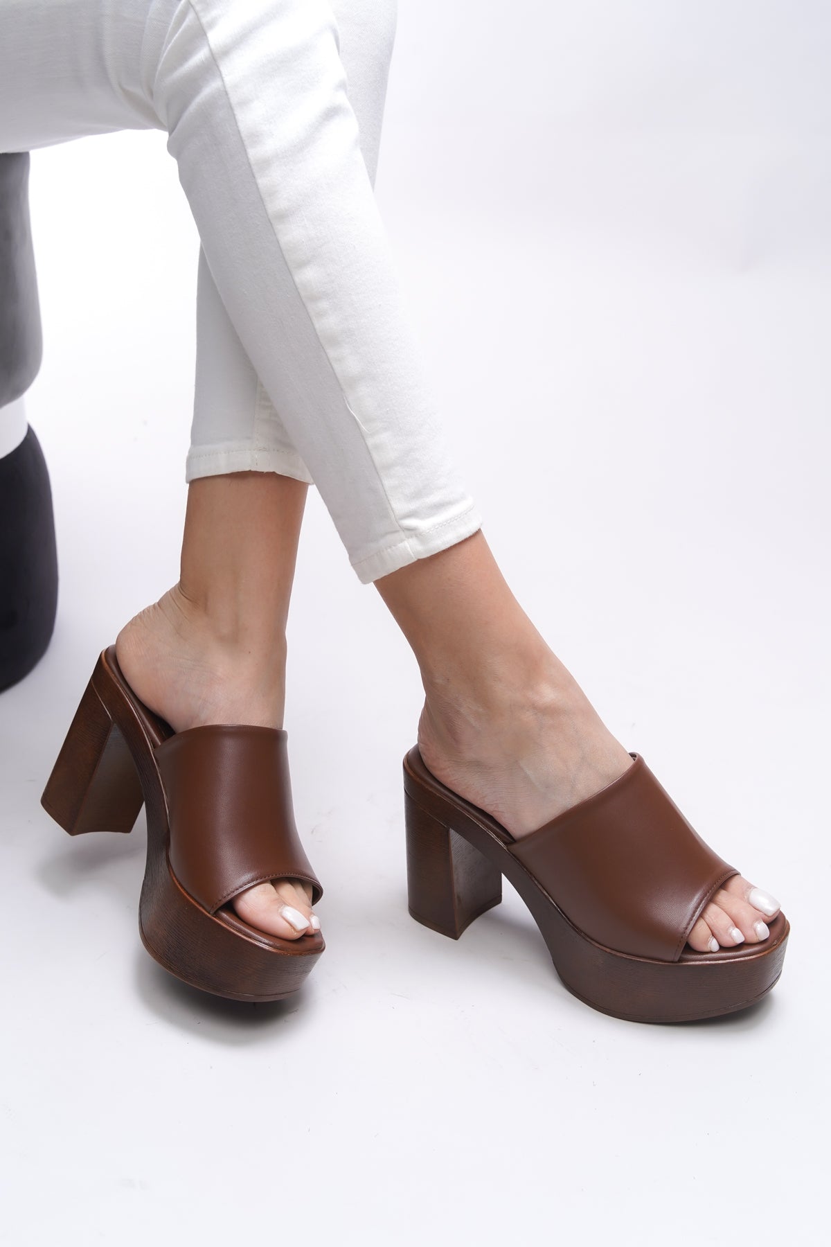 Riccon Jislantha Kadın Topuklu Terlik 0012763