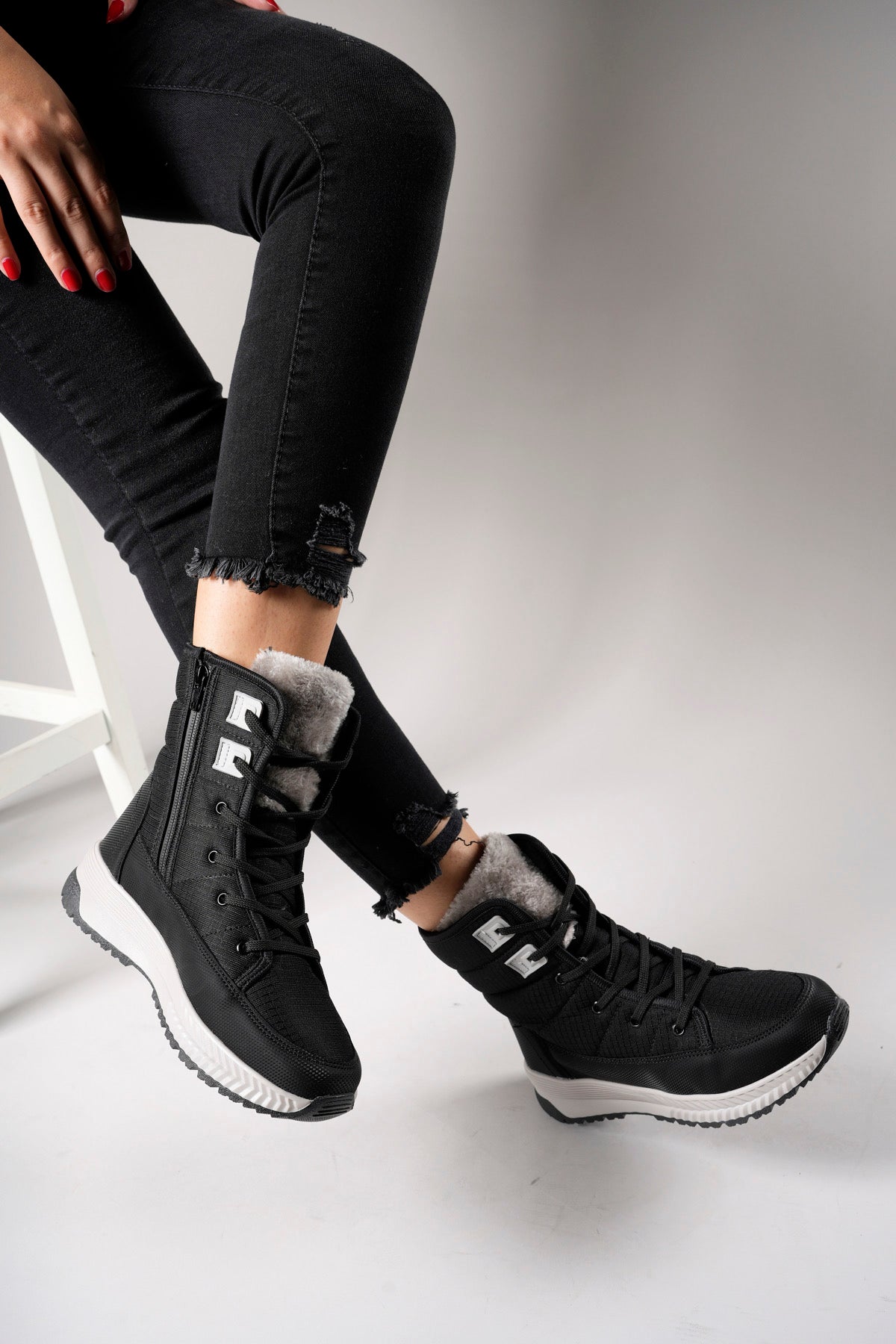 Riccon Niopiq Kadın Fermuarlı Kar Botu 0012815