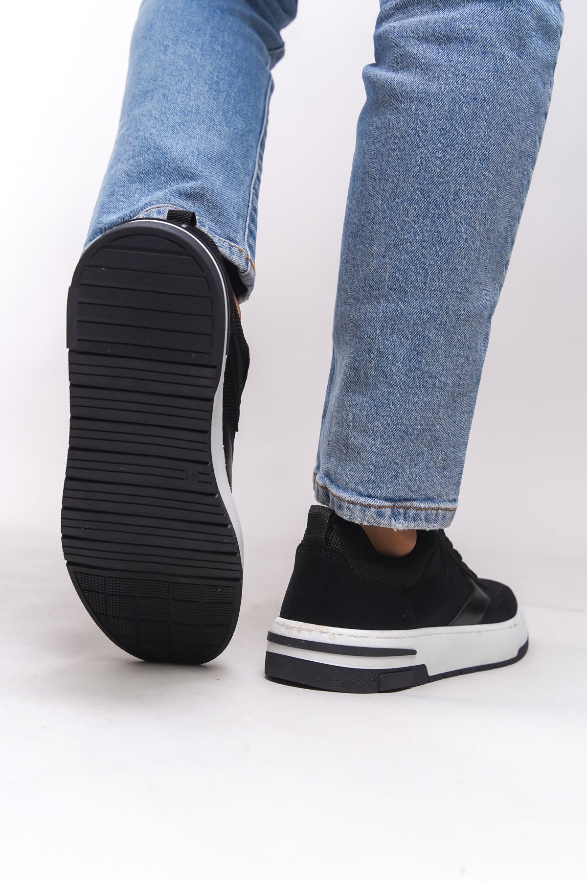 Riccon Nichduil Erkek Sneaker 0012985 Siyah Beyaz