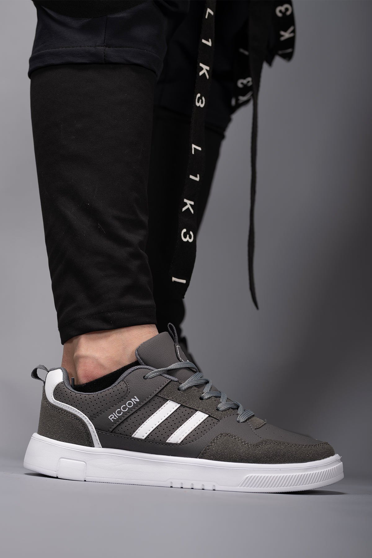 Riccon Tathrenor Erkek Sneaker 001256 Füme Beyaz