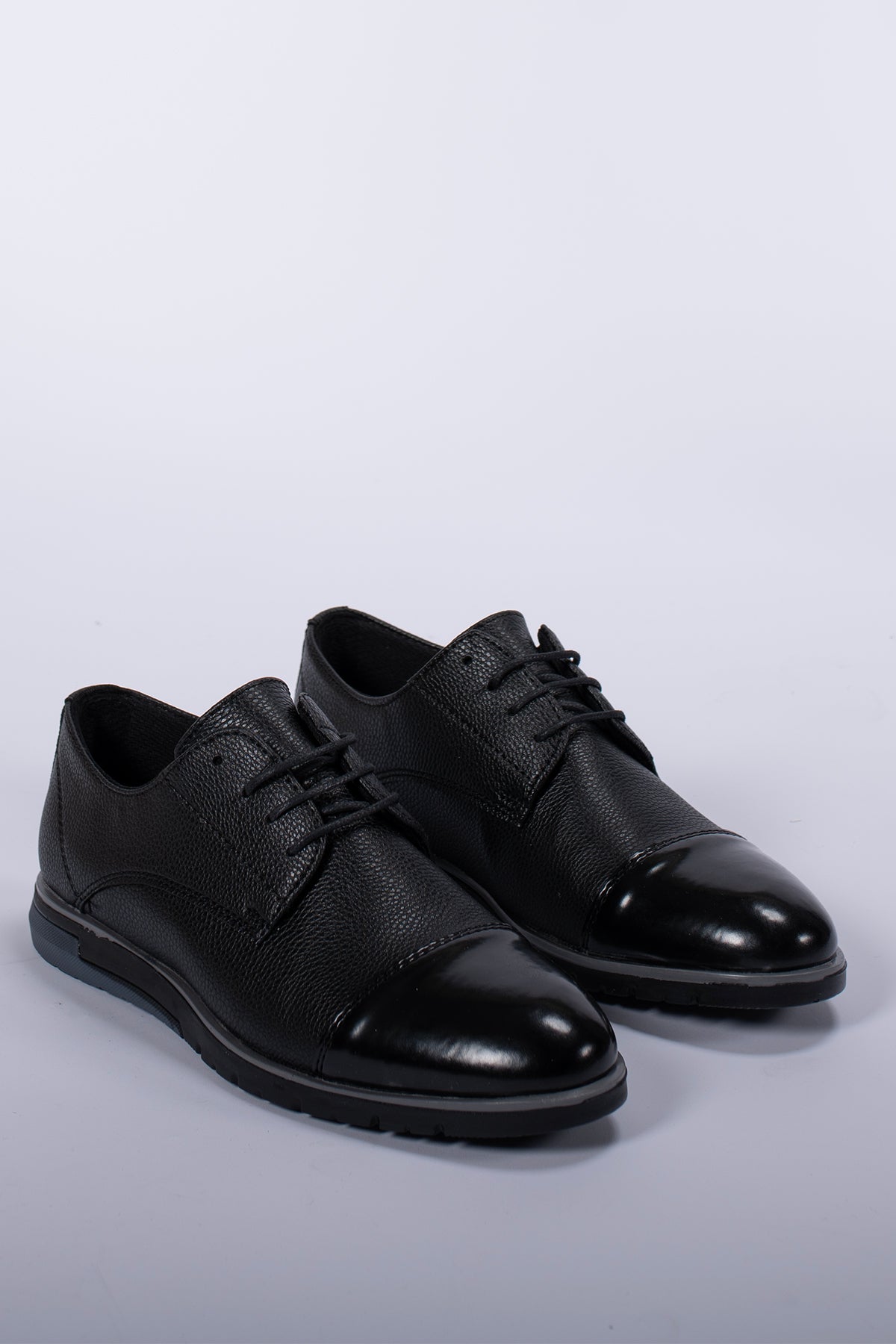 Riccon Erkek Casual Ayakkabı 0012397 Rugan Siyah
