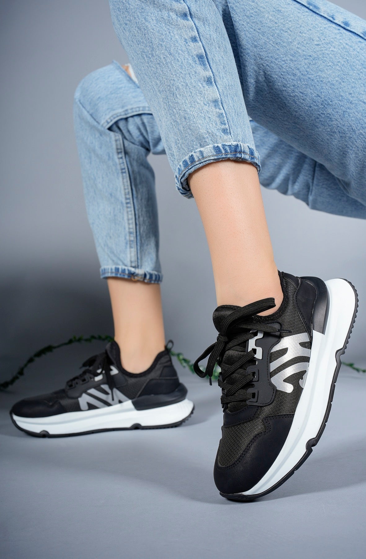 Riccon Kadın Sneaker 0012169 Siyah