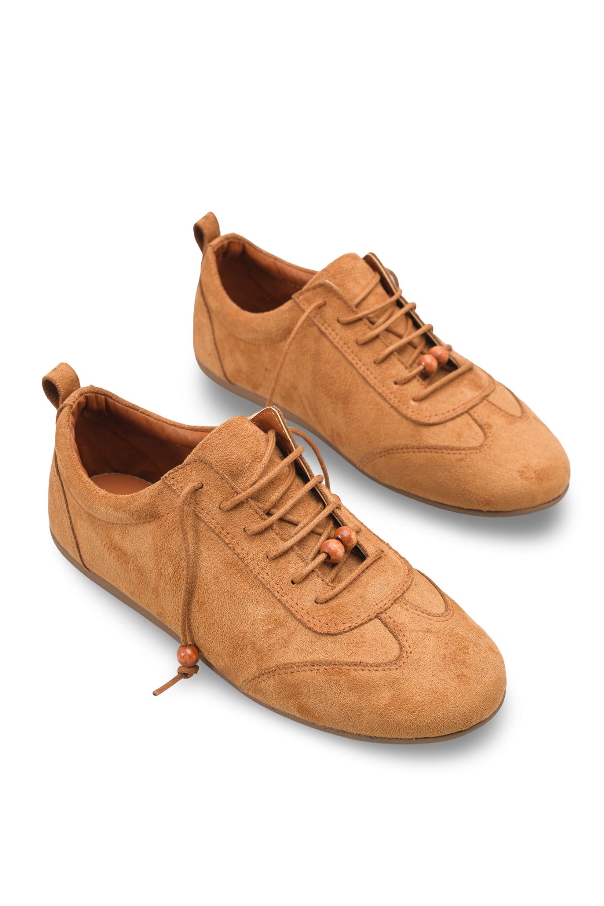 Riccon Kadın Sneaker 001262 Taba Süet