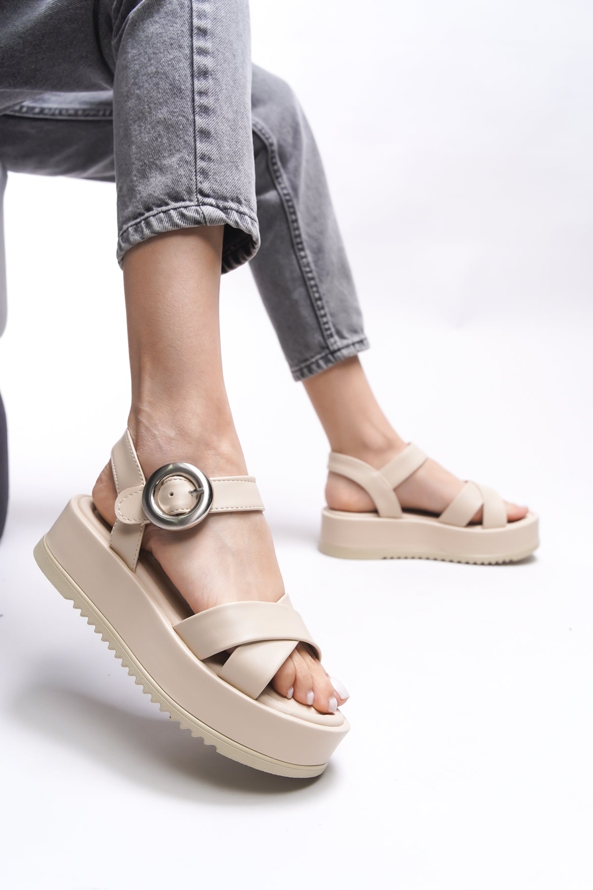 Riccon Clartrana Kadın Sandalet 001274