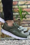 Riccon Unisex Ultra Hafif Sneaker 0012065 Haki Beyaz