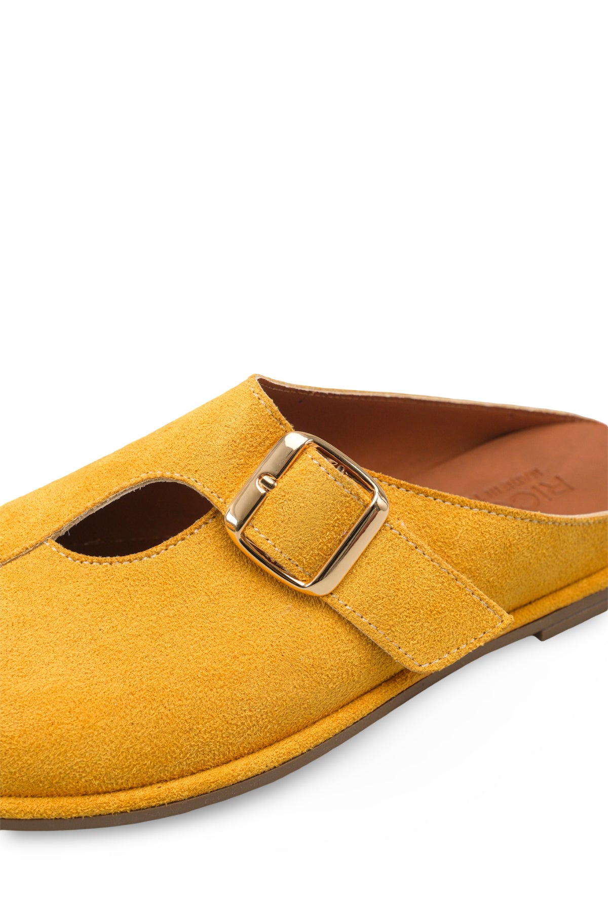 Riccon Kadın Terlik 001261 Hardal Süet