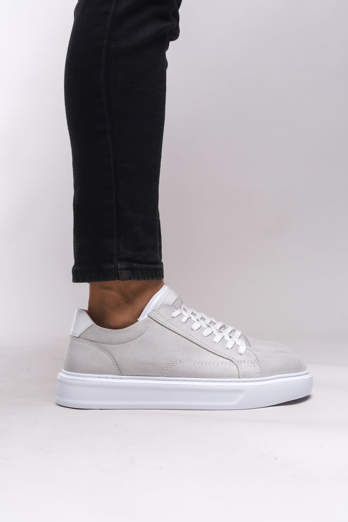 Riccon Uanlidyr Erkek Sneaker 0012539 Buz Süet