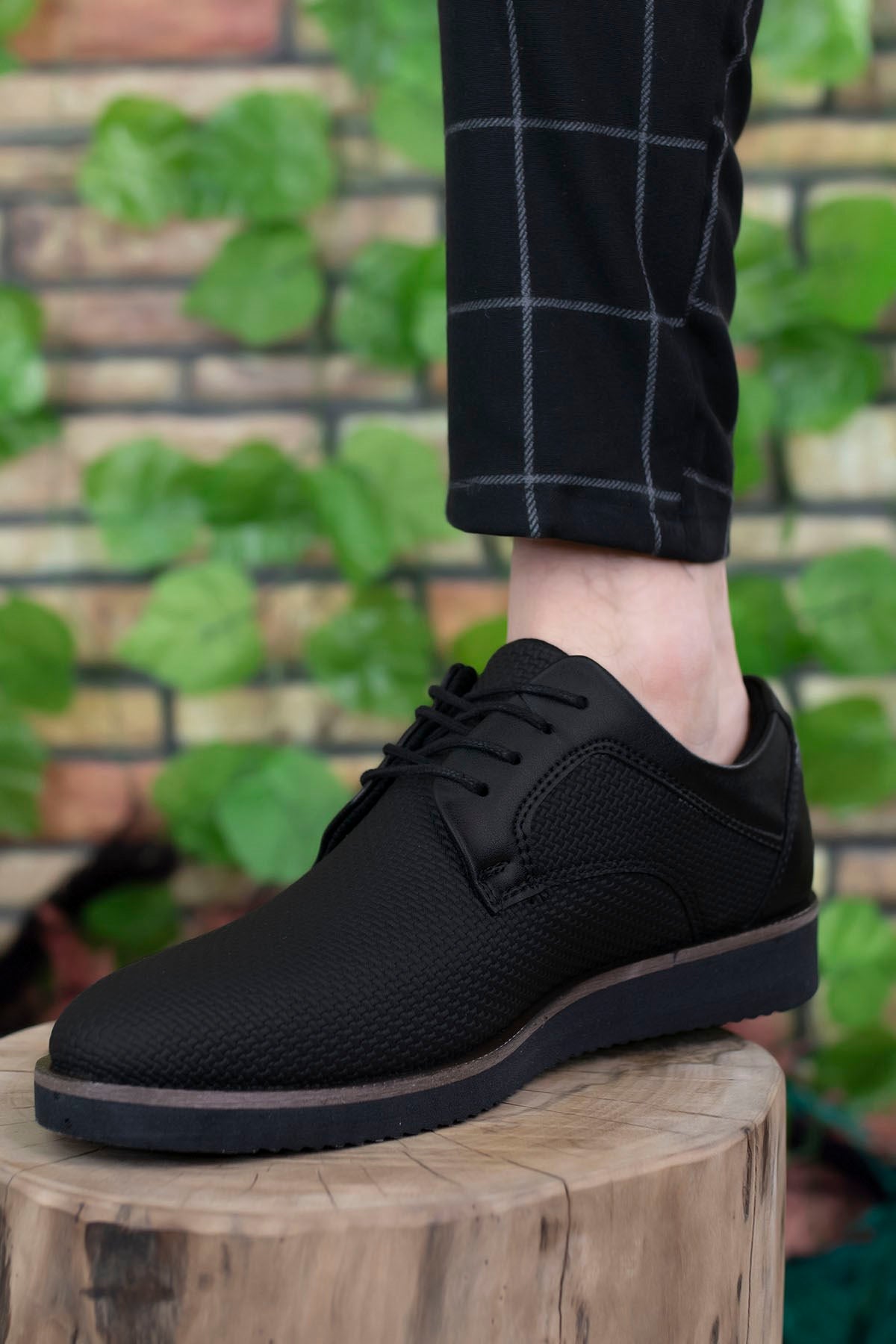 Riccon Erkek Casual Ayakkabı 0012192 Siyah Örgülü