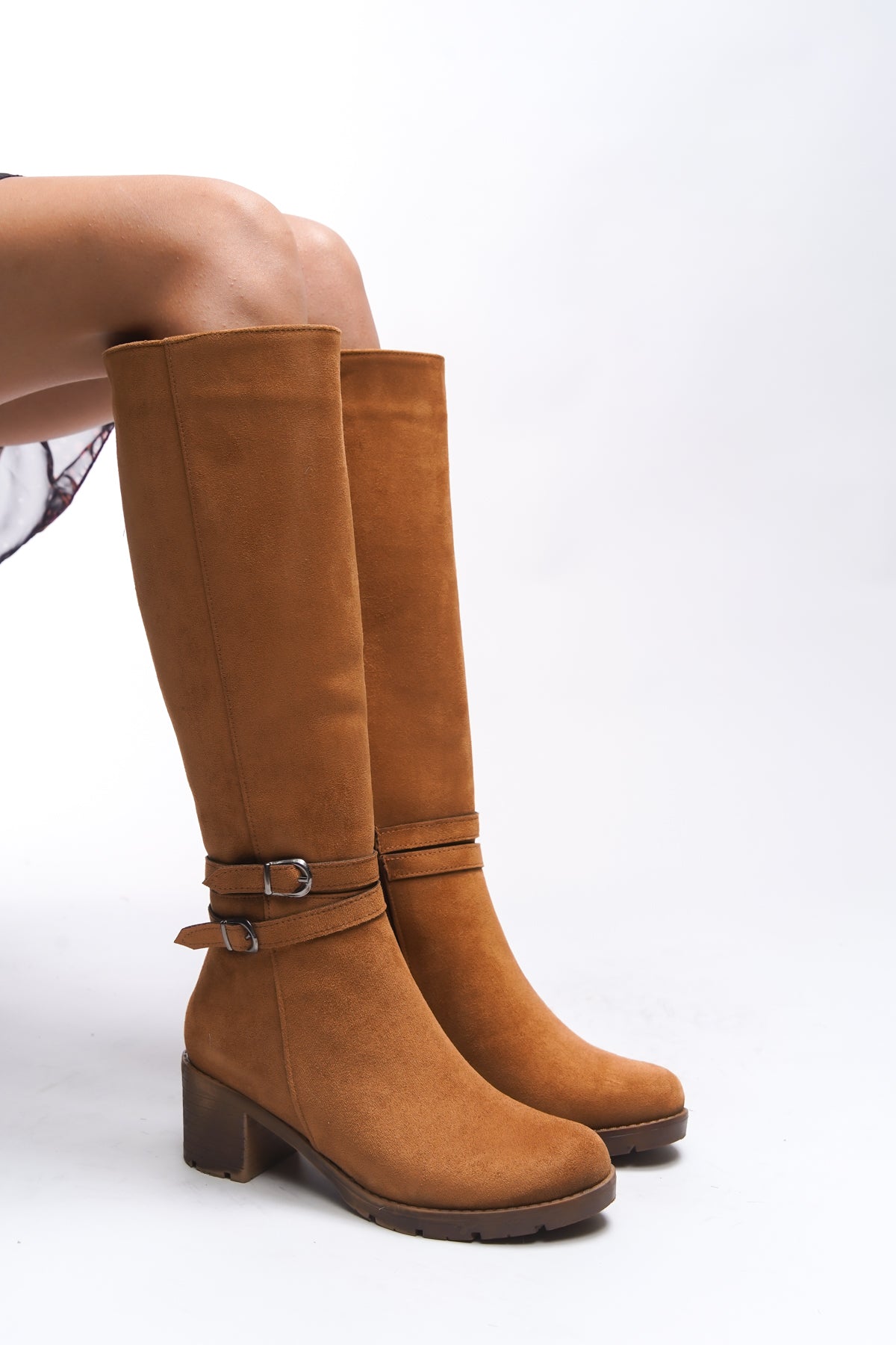 Riccon Zauhilde Kadın Toka Detaylı Topuklu Çizme 0012746