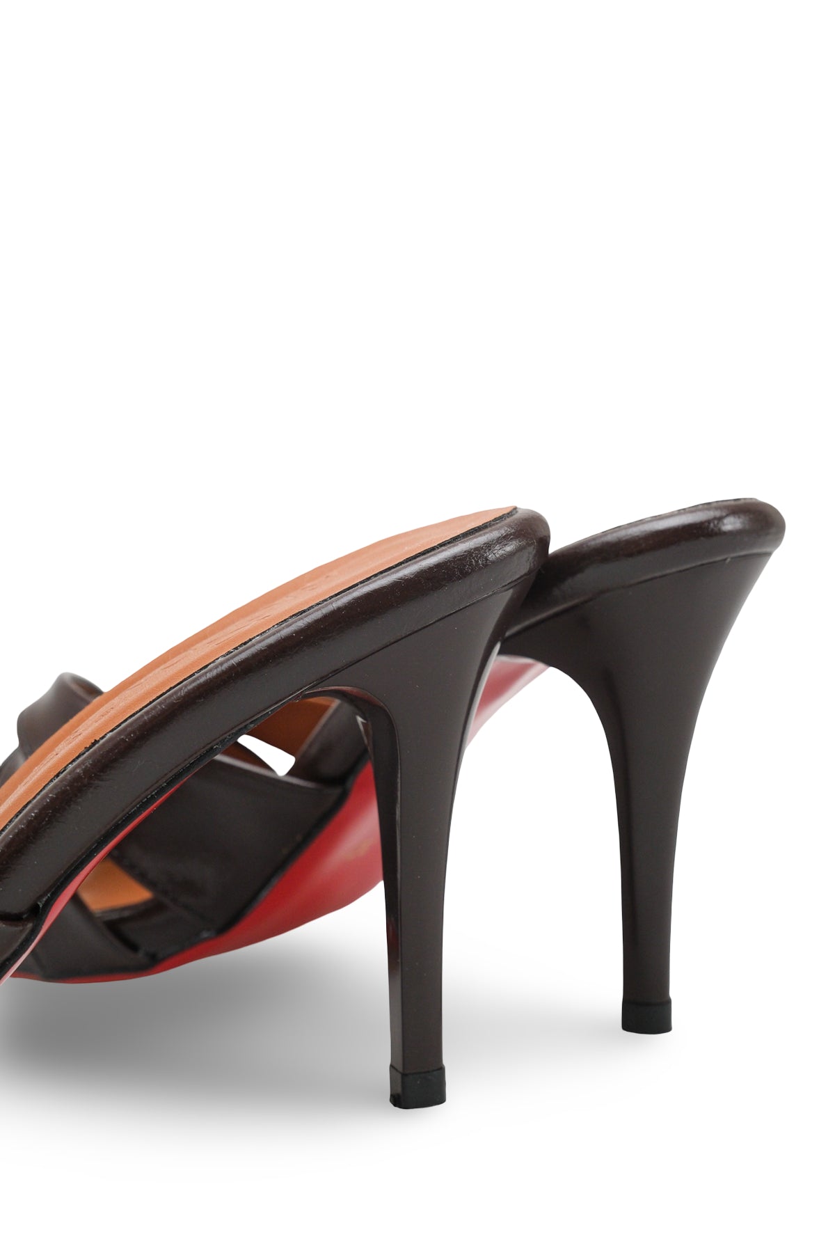 Riccon Kadın İnce Topuklu Terlik 0012720 Kahverengi Rustik