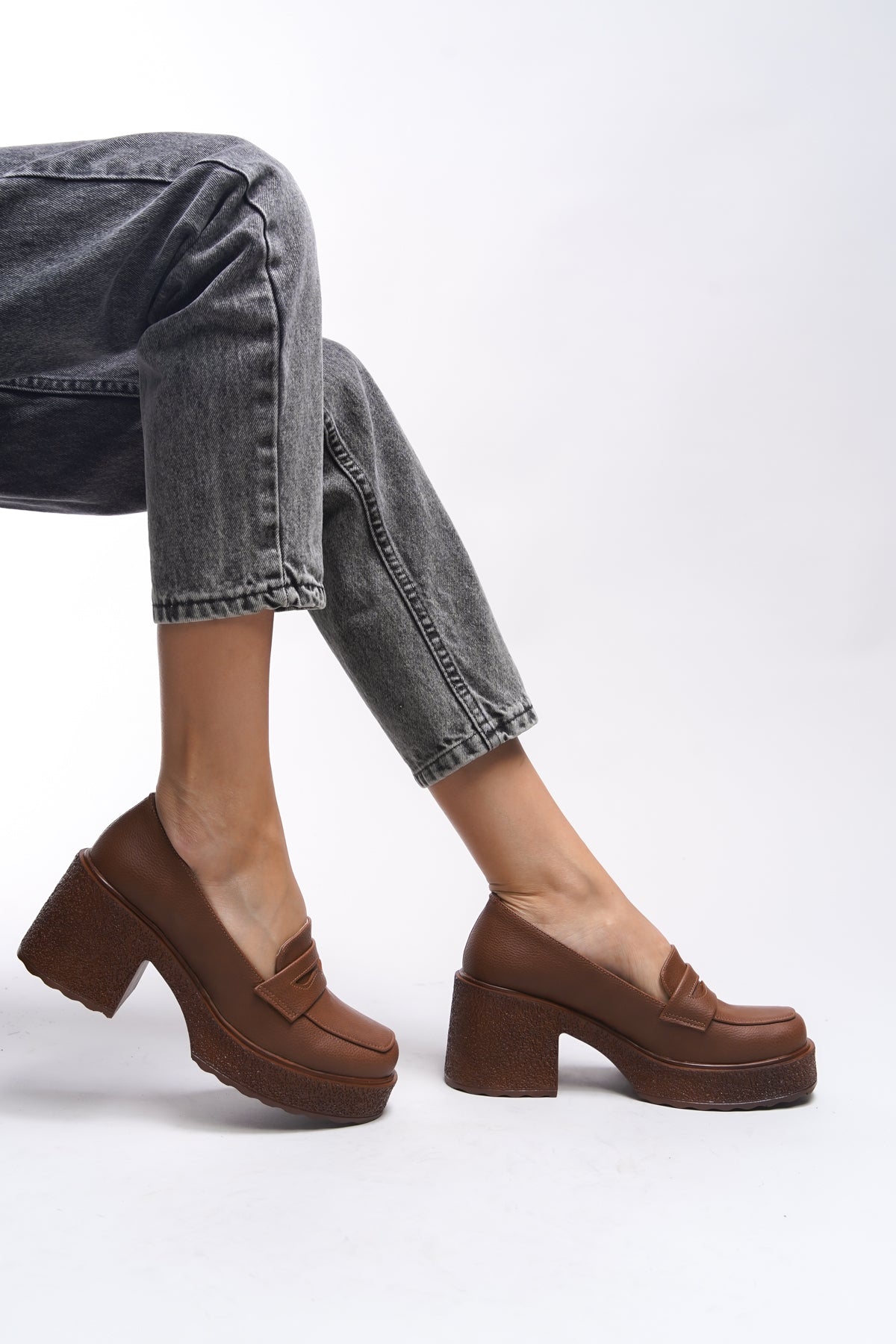 Riccon Quphrele Kadın Topuklu Loafer 00121520