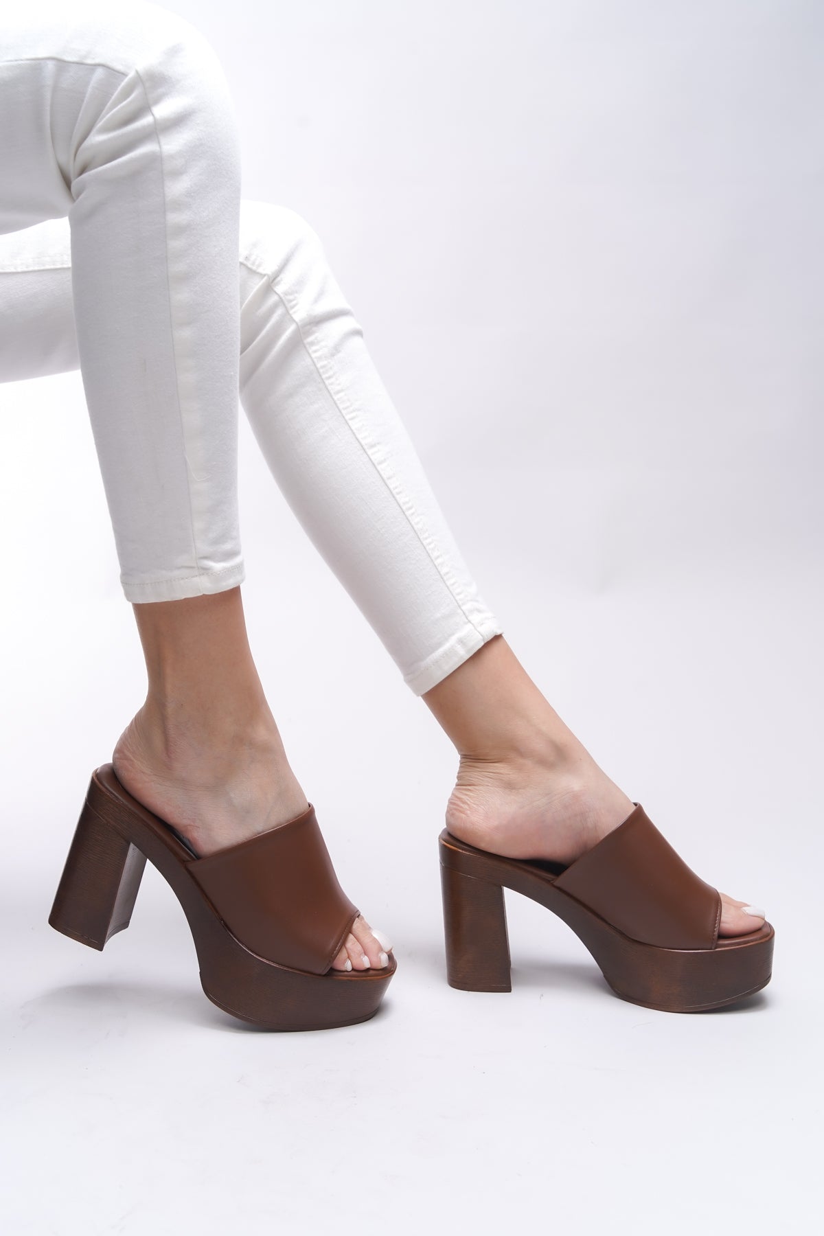 Riccon Jislantha Kadın Topuklu Terlik 0012763