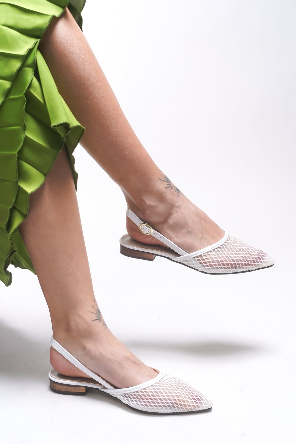 Riccon Issanesra Kadın Sivri Burunlu Topuklu Ayakkabı 0012112