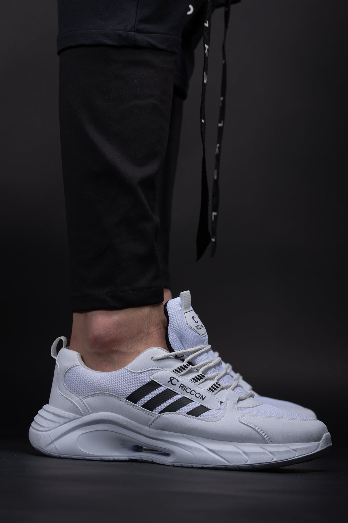 Riccon Torrine Unisex Sneaker 001293 Beyaz Siyah