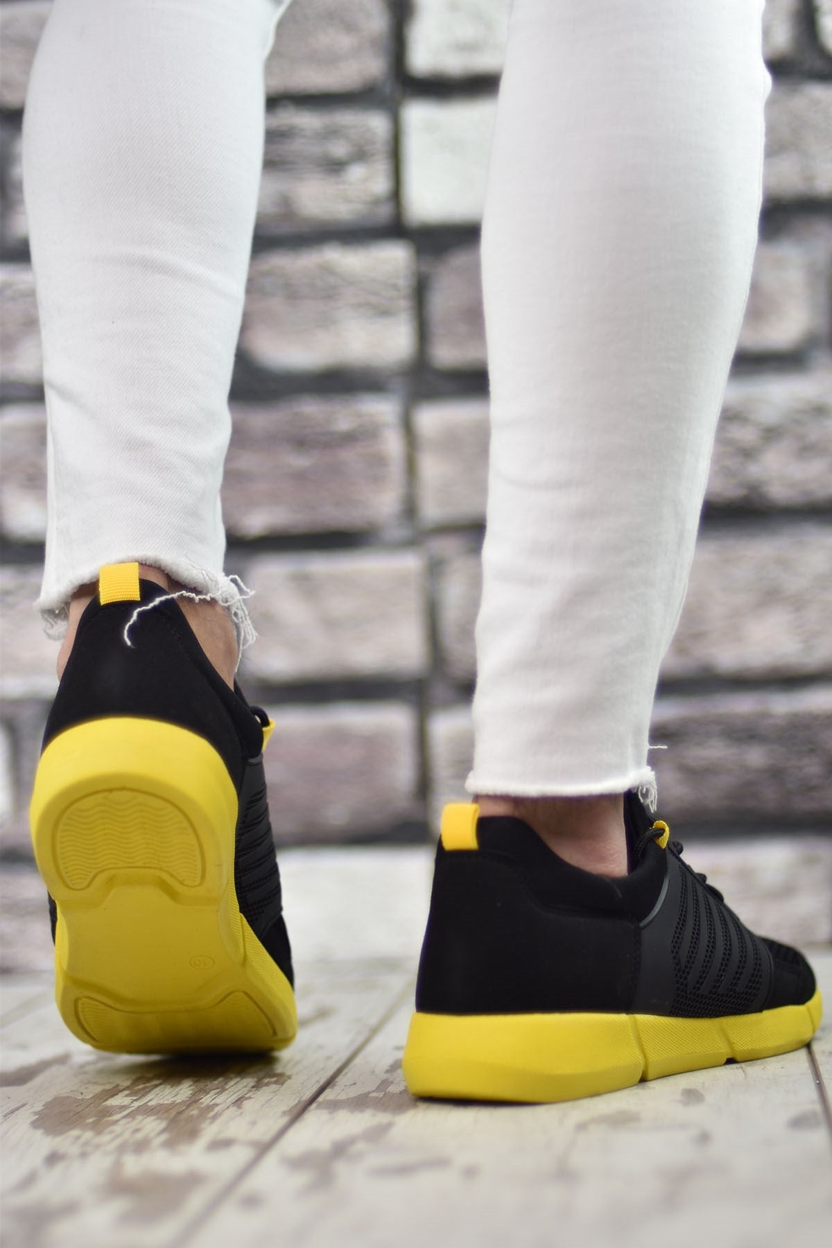 Riccon Sportz Erkek Sneaker Siyah Sarı