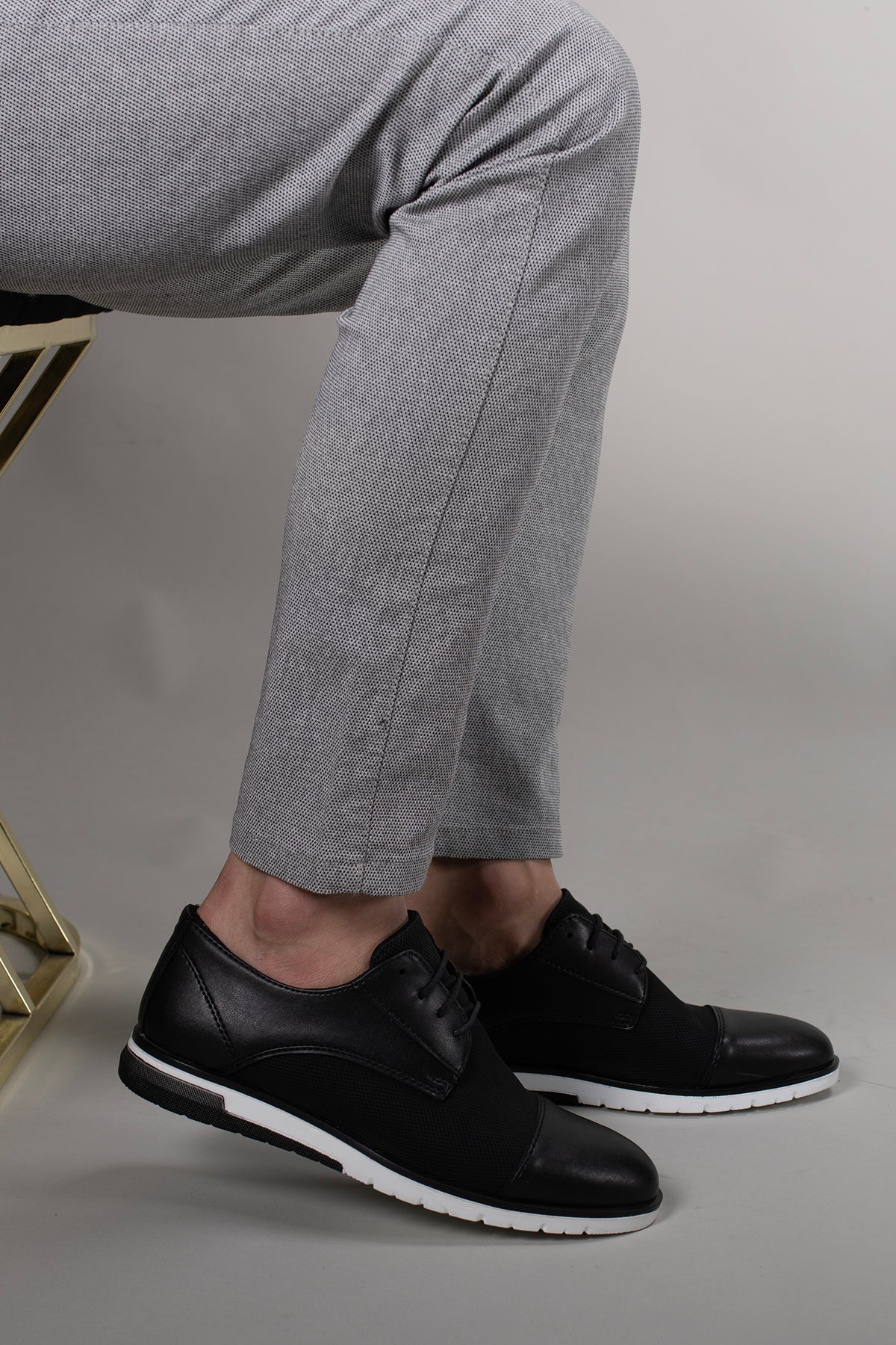 Riccon Erkek Casual Ayakkabı 0012397 Siyah Beyaz