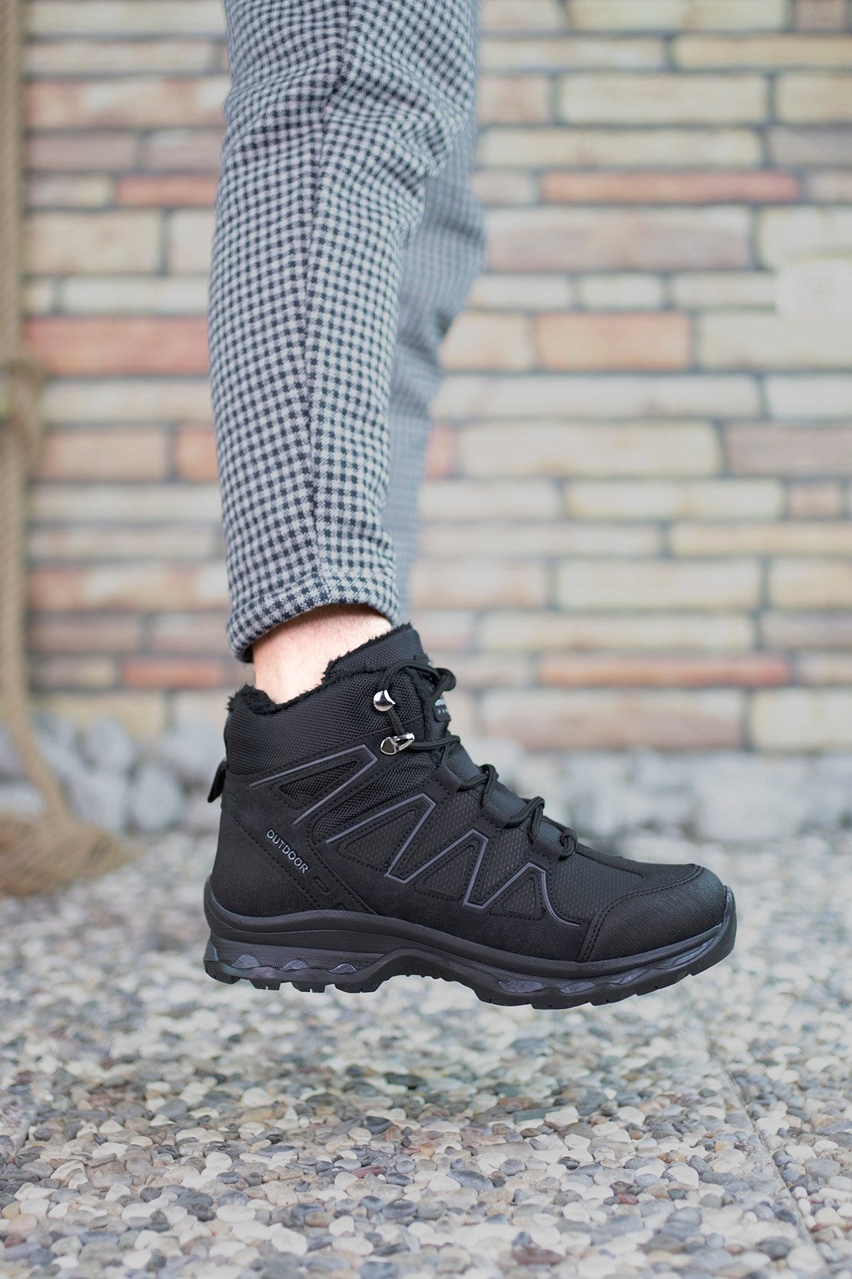 Riccon İçi Kürklü Fermuarlı Erkek Bot