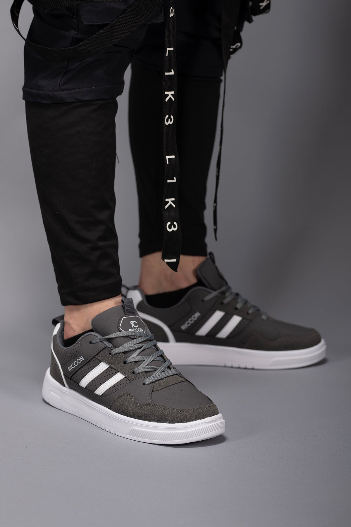Riccon Tathrenor Erkek Sneaker 001256 Füme Beyaz