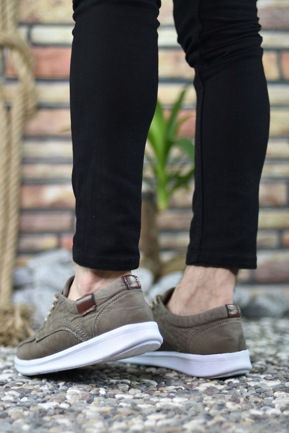 Riccon Erkek Sneaker 001223 Vizon Beyaz