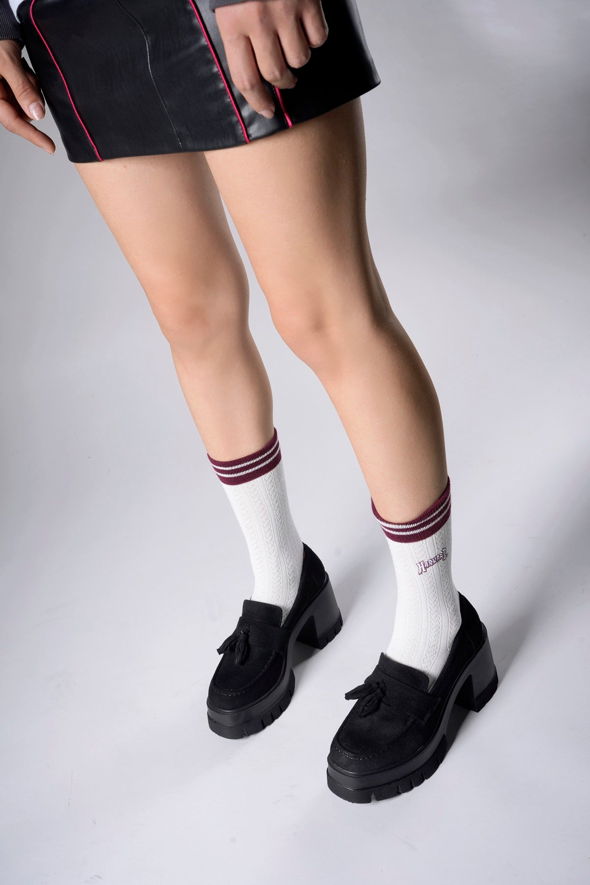 Riccon Aendorei Kadın Loafer 0012509 Siyah Süet