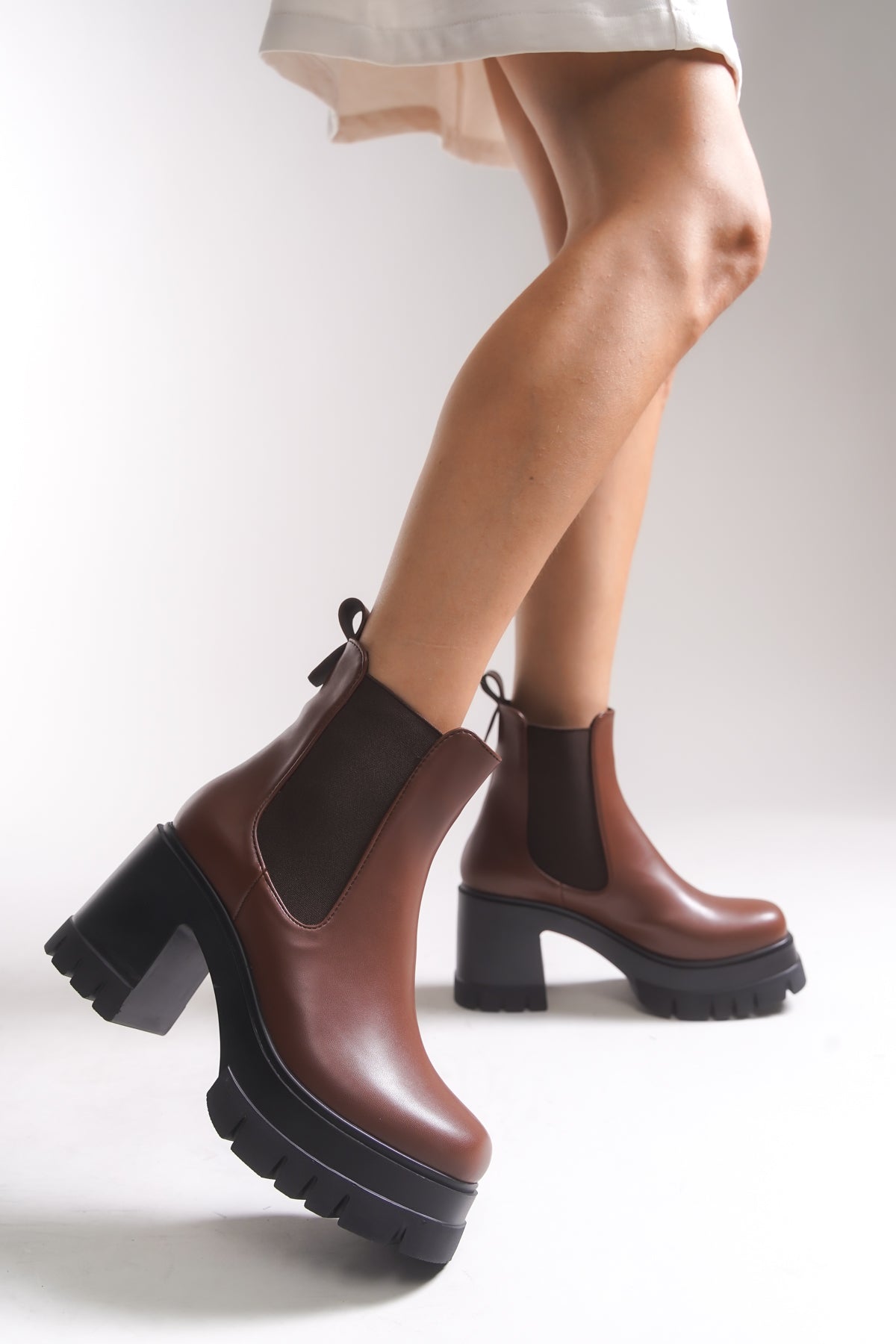 Riccon Nyendorei Kadın Topuklu Bot 0012502