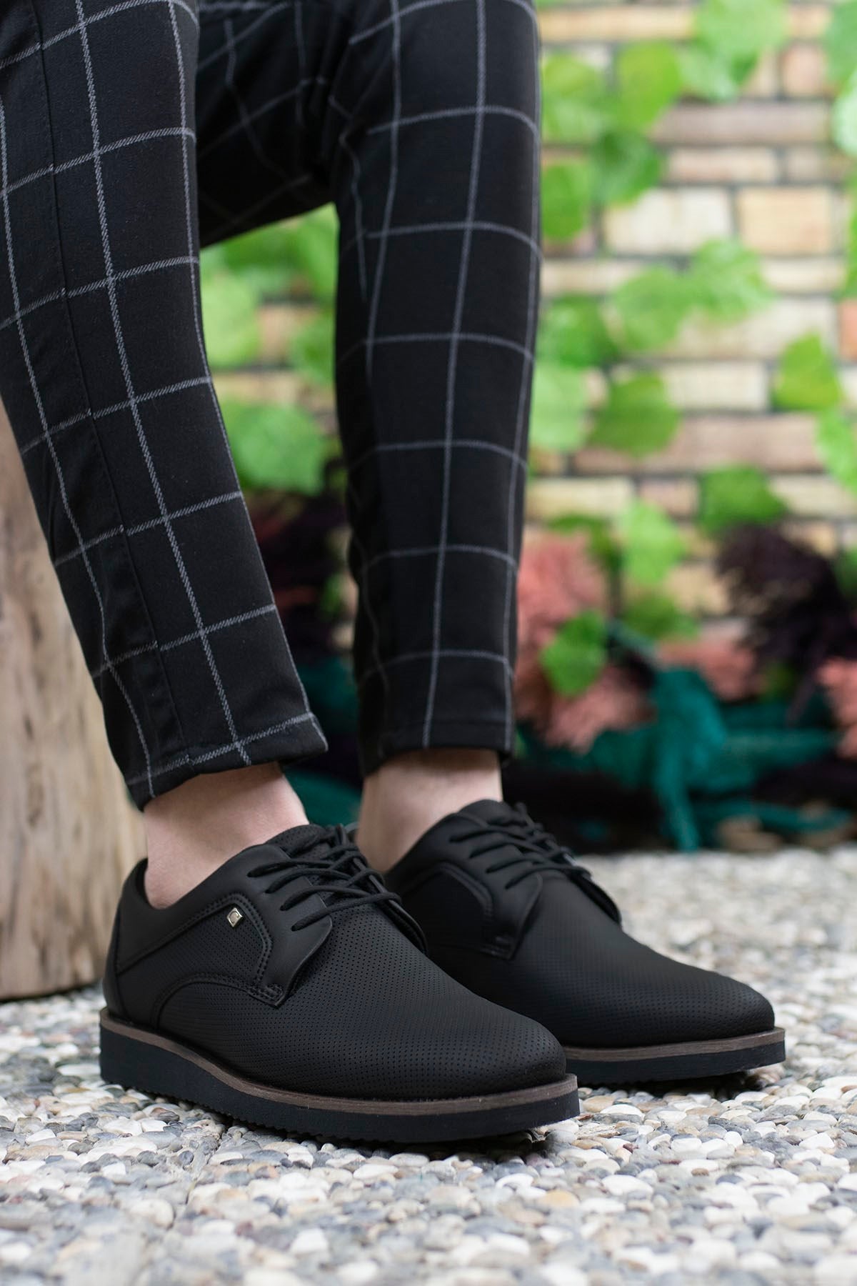 Riccon Erkek Casual Ayakkabı 0012192 Siyah Baskılı