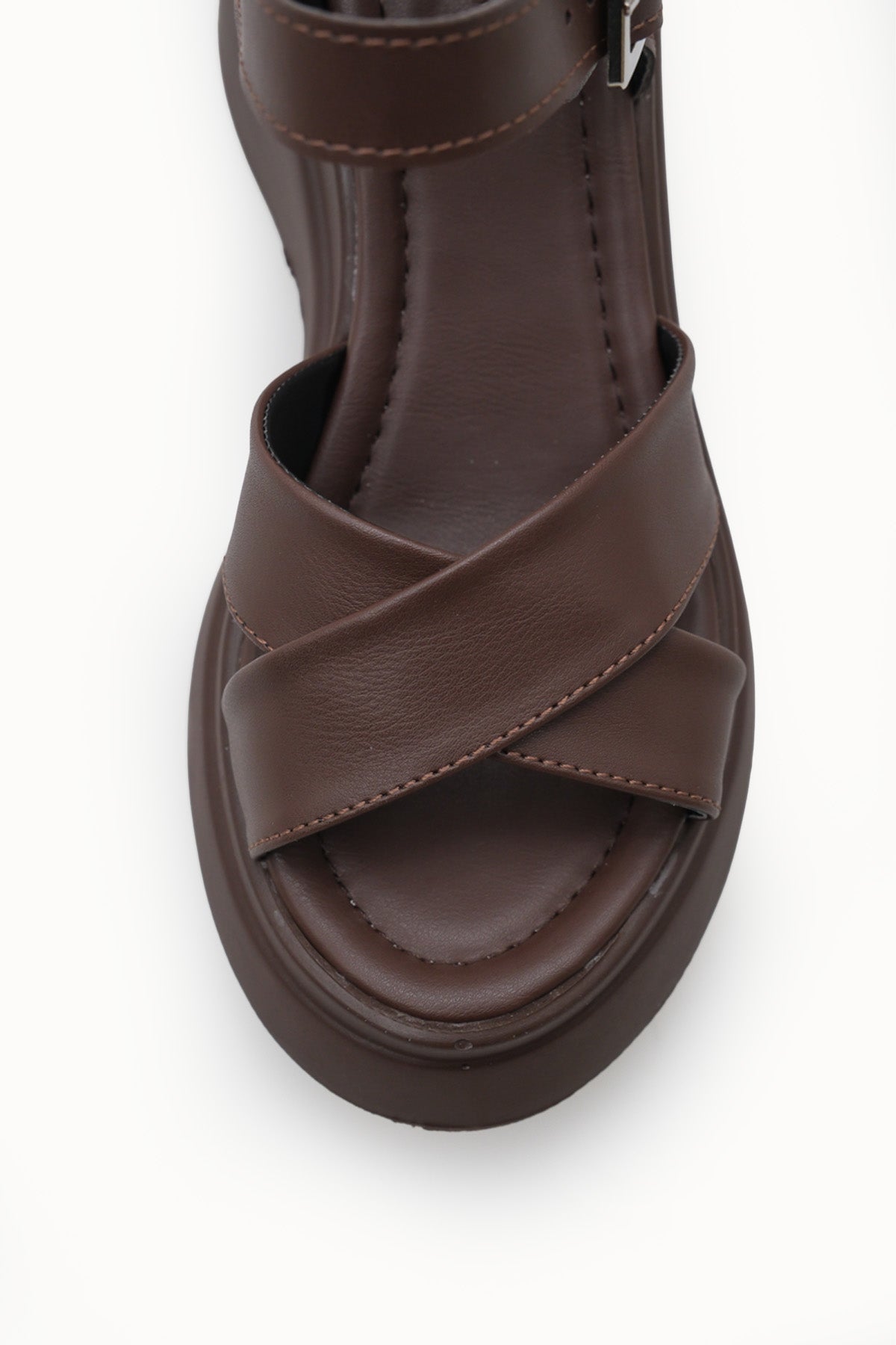 Riccon Elysthara Kadın Sandalet 00129021 Kahverengi