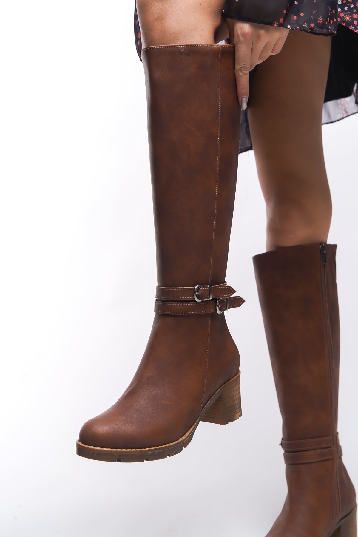 Riccon Zauhilde Kadın Toka Detaylı Topuklu Çizme 0012746