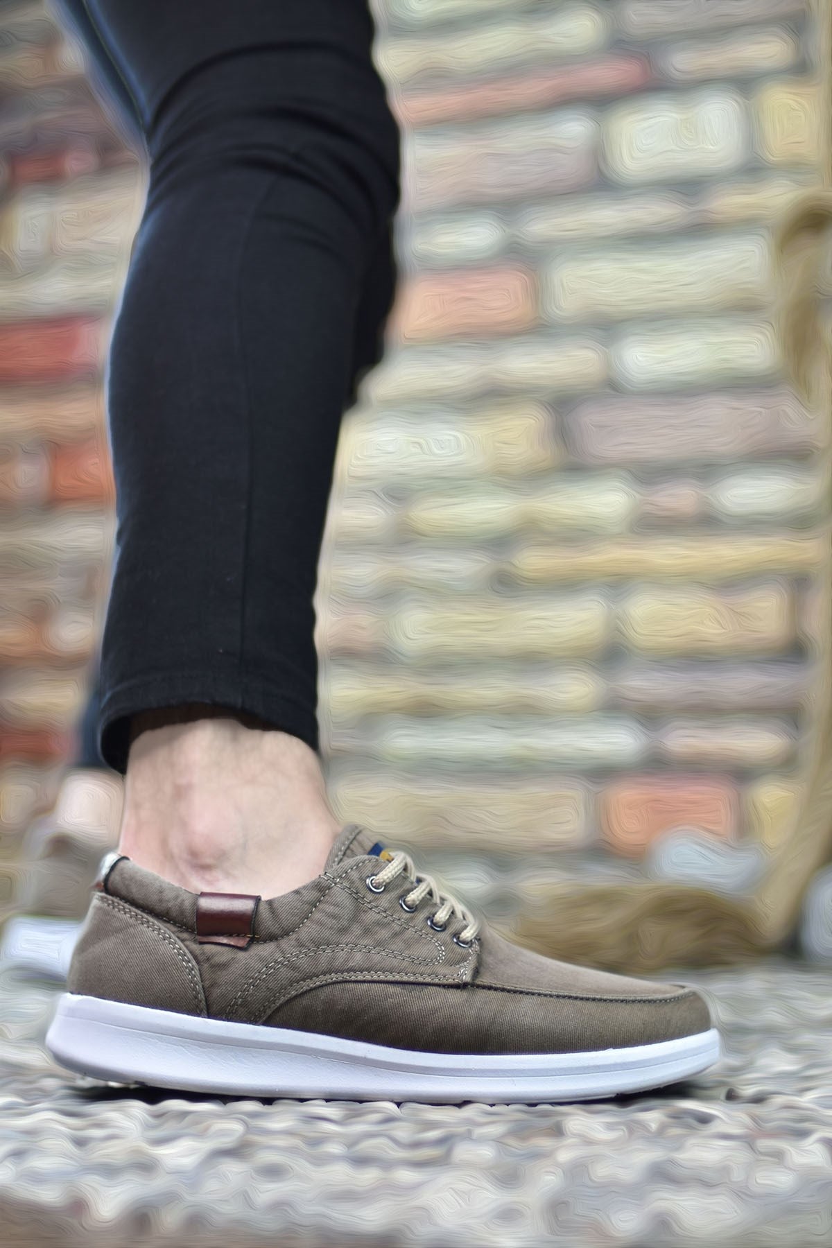 Riccon Erkek Sneaker 001223 Vizon Beyaz