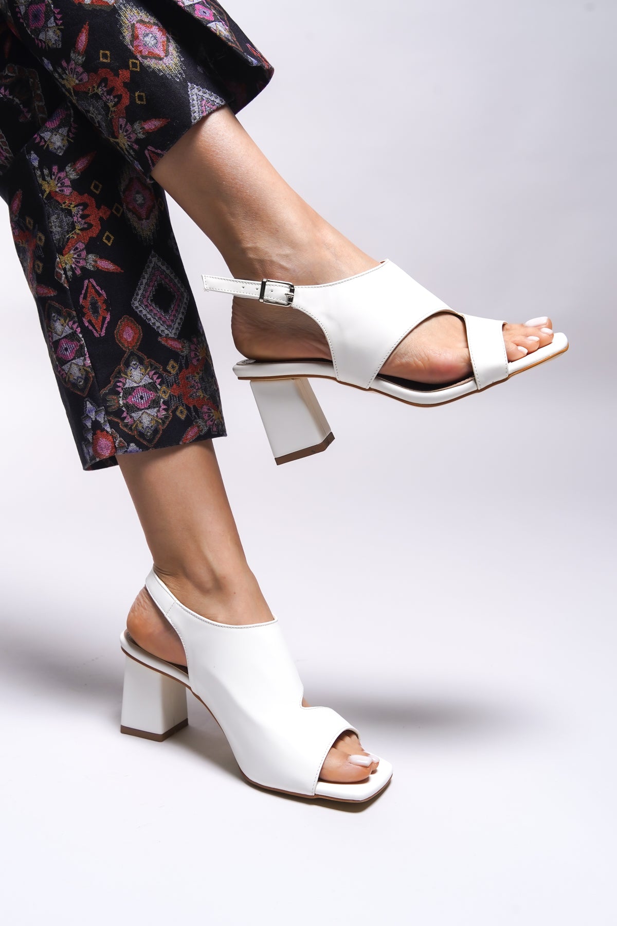 Riccon Kreeseic Kadın Topuklu Sandalet 001273