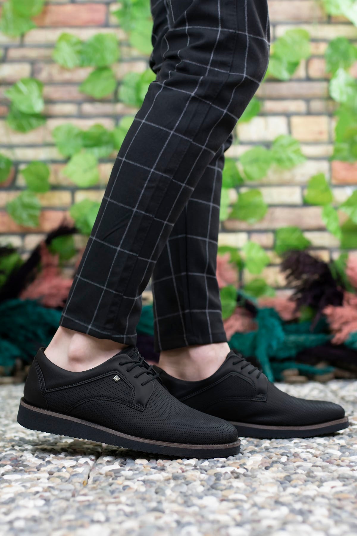 Riccon Erkek Casual Ayakkabı 0012192 Siyah Baskılı