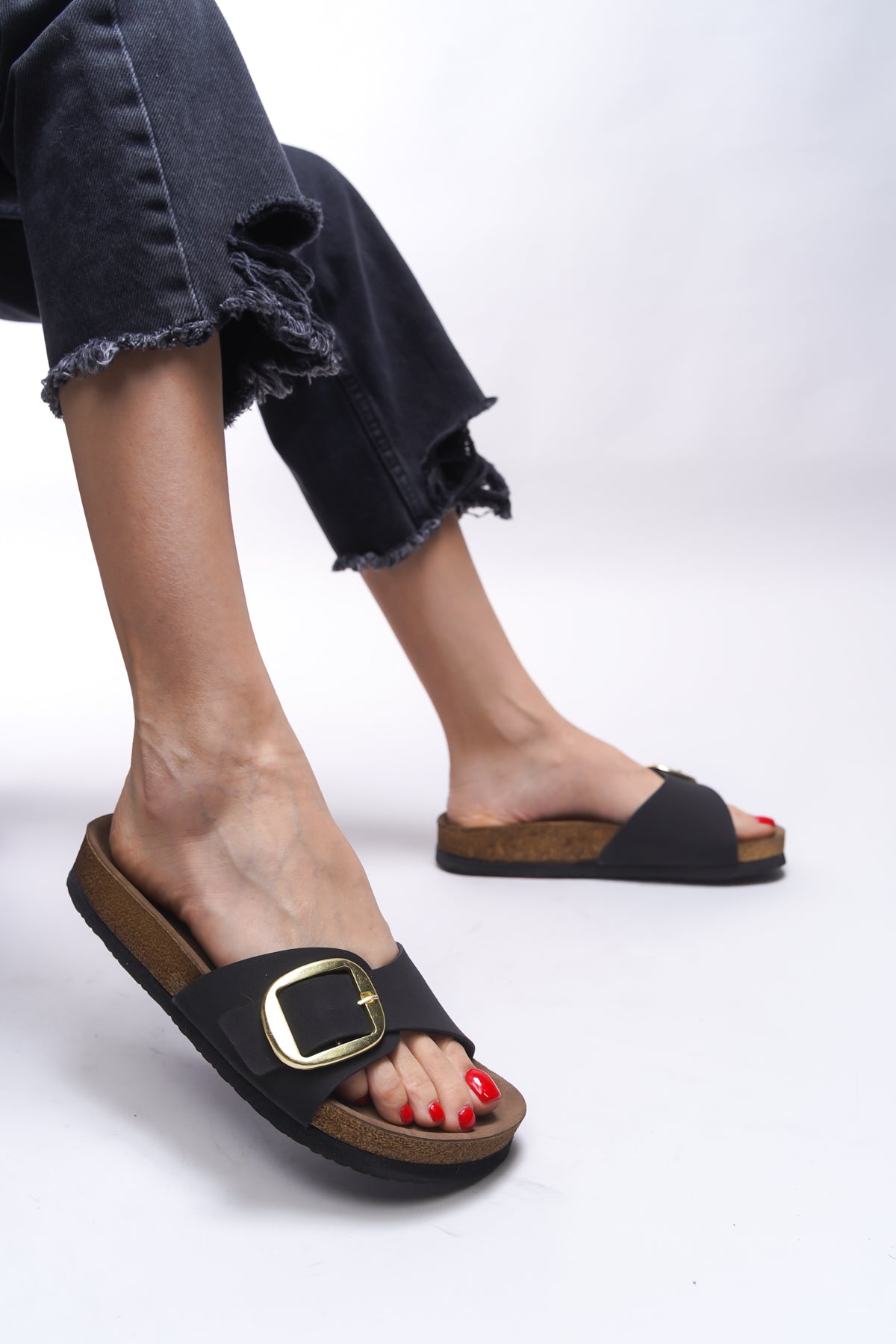 Riccon Hosrathla Kadın Tek Tokalı Terlik 0012603